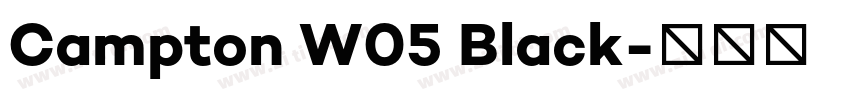 Campton W05 Black字体转换